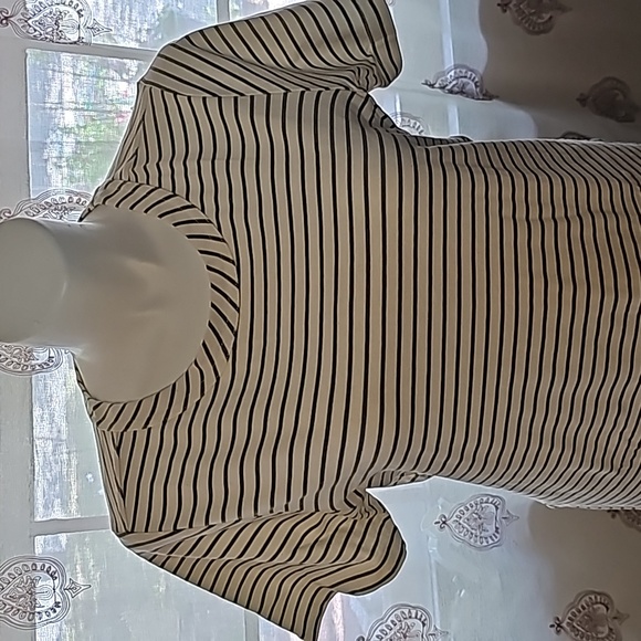 Palm Moss(Green) Striped T-Shirt Dress - Picture 3 of 11